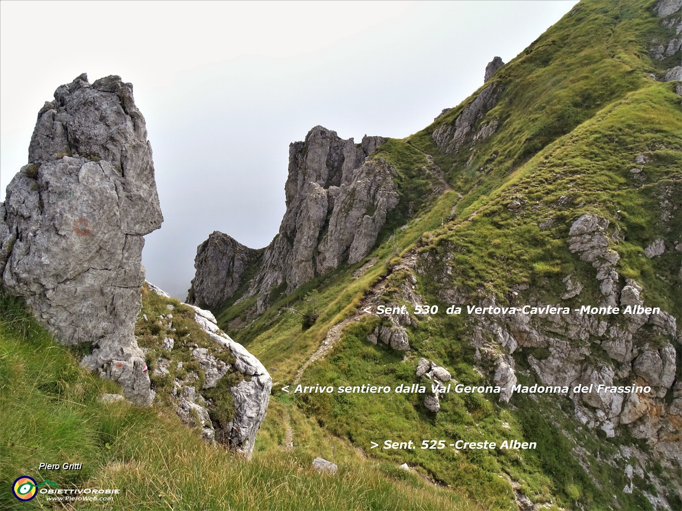 44 Dal sent. 530 vista sul Passo di Campelli.JPG -                                